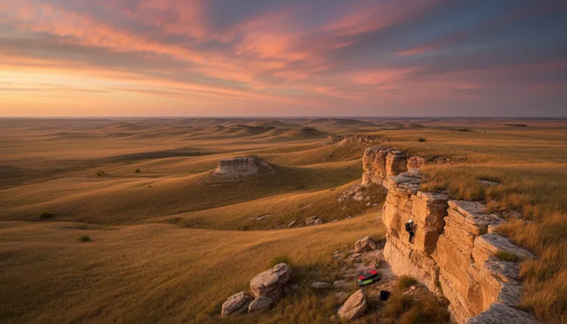 Kansas landscape, backdrop for the Climb Hubs Wichita directory