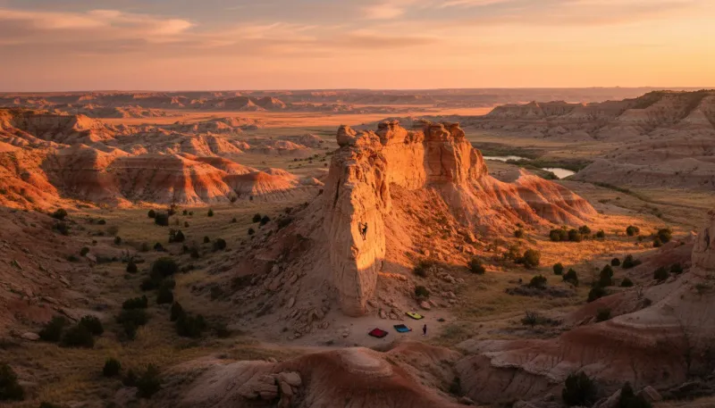 North Dakota climbing. Backdrop for the Climb Hubs North Dakota operator directory