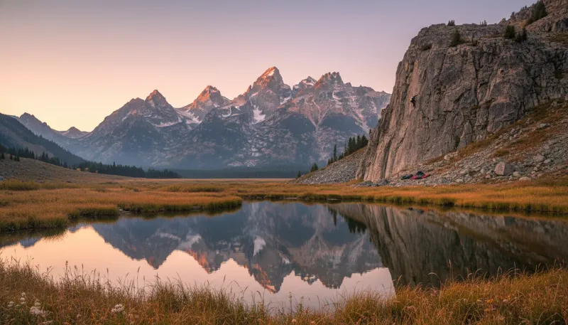 Wyoming landscape, backdrop for the Climb Hubs Jackson directory